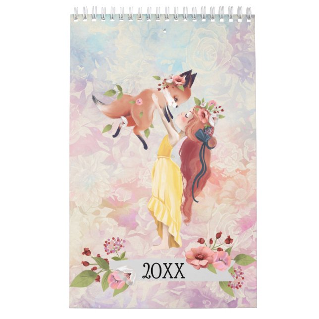 Calendario Ilustraciones encantadores Personalizado dulce (Tapa)