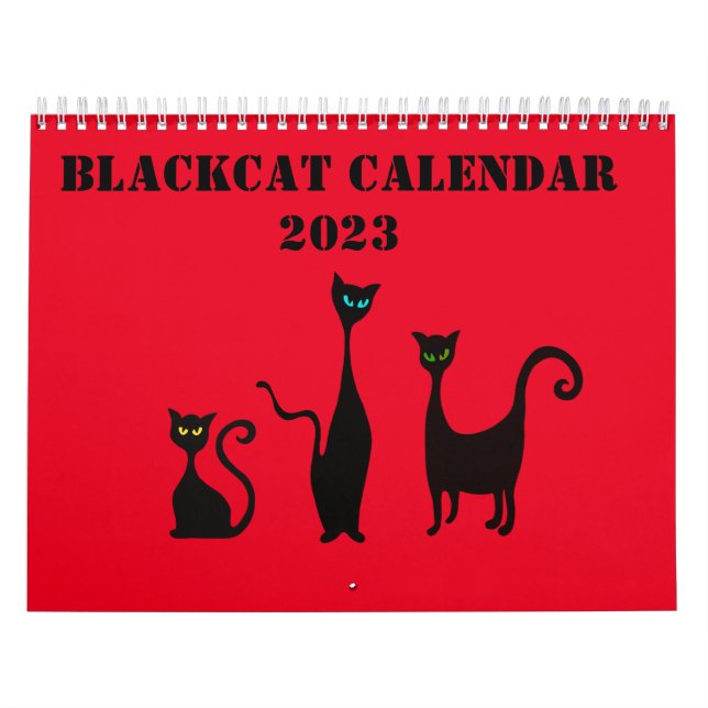 Calendario ilustrado corto con gatos (Tapa)