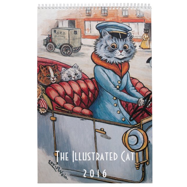 Calendario ilustrado de 2016 gatos - Louis Wain (Tapa)