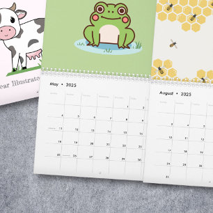 Calendario ilustrado de año