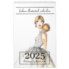 Calendario ilustrado de la moda de la Moda 2025