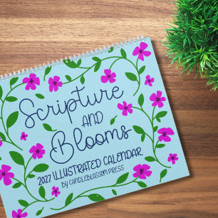 Calendario Ilustrado Escritura y Flores 2027