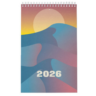 Calendario ilustrativo de arte 2026