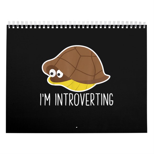 Calendario Im Introverting - Tortuga Introvertida En Cuarente (Tapa)