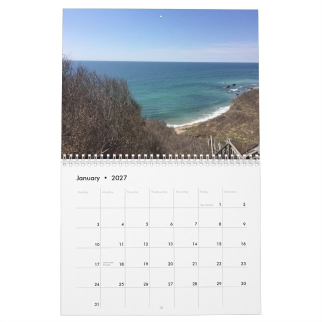 Calendario imagen de foto personalizado personalizada (Jan 2027)