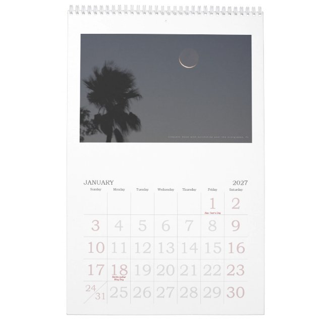 Calendario imágenes de everglades, florida (Jan 2027)