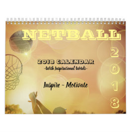 Calendario Imágenes inspiradoras y Netball de las citas