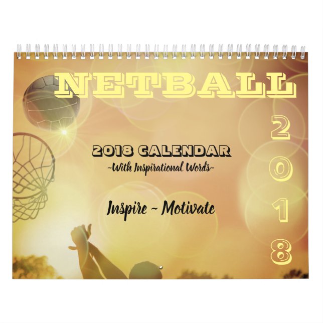 Calendario Imágenes inspiradoras y Netball de las citas (Tapa)