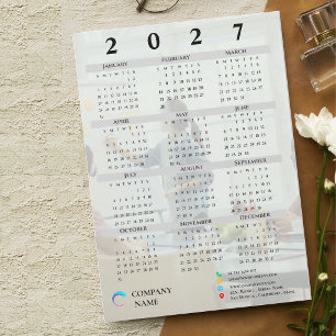 Calendario Imán Logo Empresa 2027