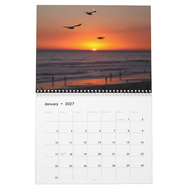 Calendario IMG_3053, Huntington Beach California 2011 (Jan 2027)