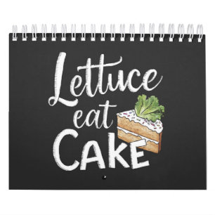 Calendario Impresión de pasteles de lechuga - Tartas y ensala