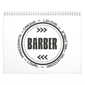 Calendario Impresionante título de trabajo de barbero