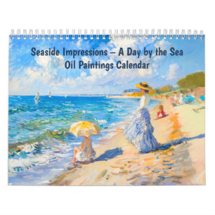 Calendario Impresiones costeras – Un día en el mar Pintura al