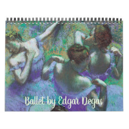 Calendario Impresionismo vintage Ballet arte de Edgar Degas C