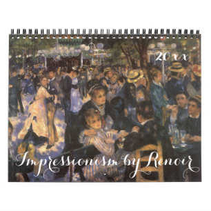 Calendario Impresionismo vintage de Pierre Auguste Renoir