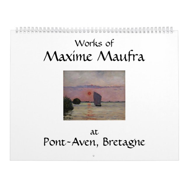 Calendario impresionista de arte Maxime Maufra 202 (Tapa)