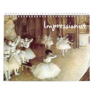 Calendario impreso de Personalizados impresionista