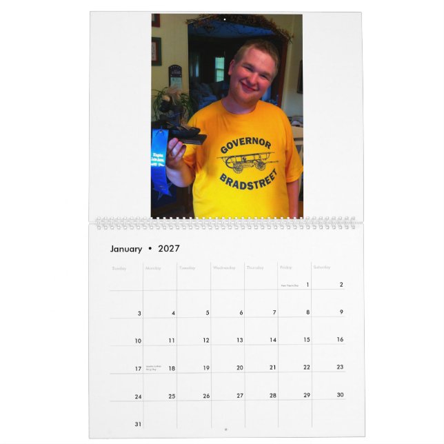 Calendario impreso diarios de la miga (Jan 2027)