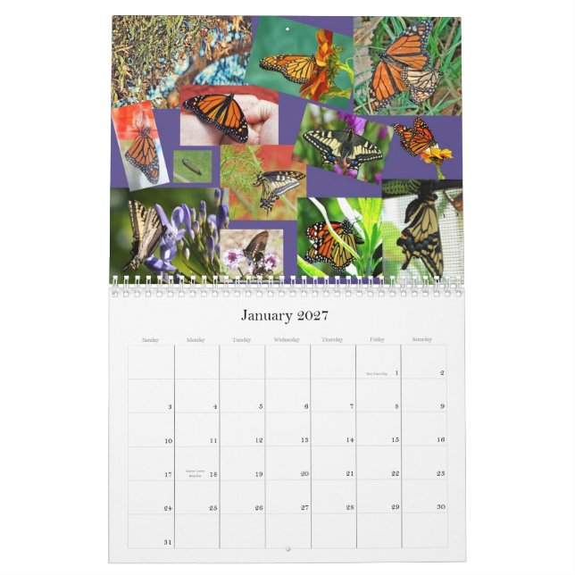 Calendario impreso personalizado (Jan 2027)