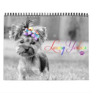 Calendario impreso personalizado de lujo de