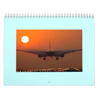 Calendario impreso personalizado del AEROPLANO