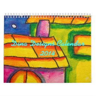 Calendario impreso personalizado del arte 2014 de