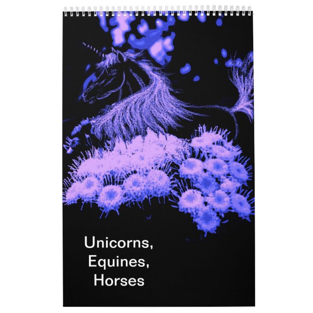 Calendario impreso personalizado, UNICORNIOS, (Tapa)