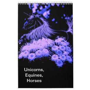 Calendario impreso personalizado, UNICORNIOS,