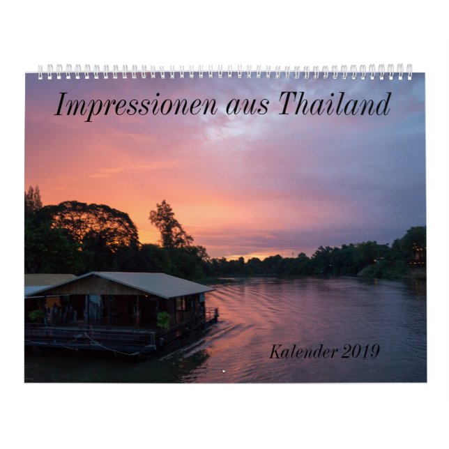 Calendario Impressionen de Tailandia (Tapa)