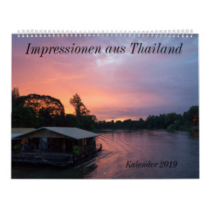 Calendario Impressionen de Tailandia