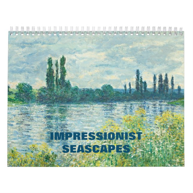 Calendario Impressionist Seascape Paintings of Famous Artists (Tapa)