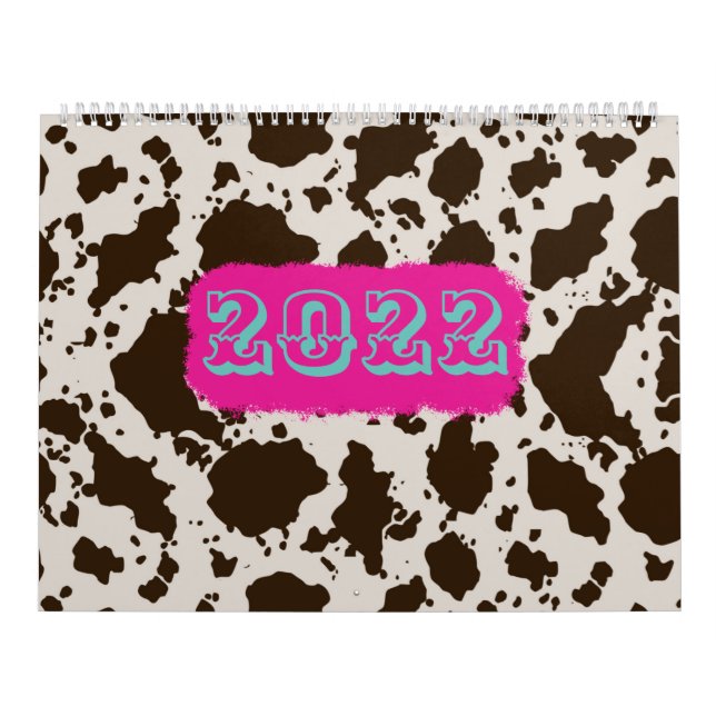 Calendario Imprimir vaca  (Tapa)