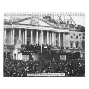 Calendario Inauguración de Abraham Lincoln 4 de marzo de 1861