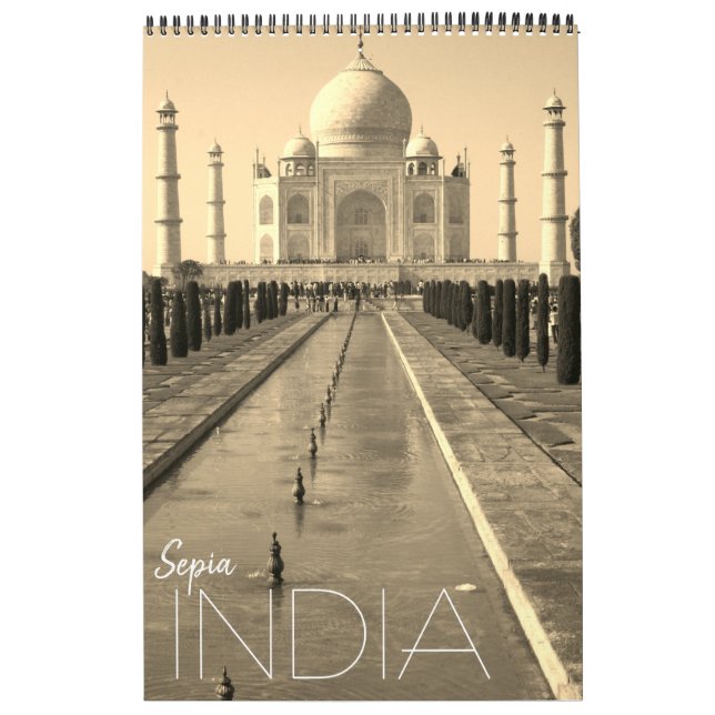 Calendario india sepia 2026 (Tapa)