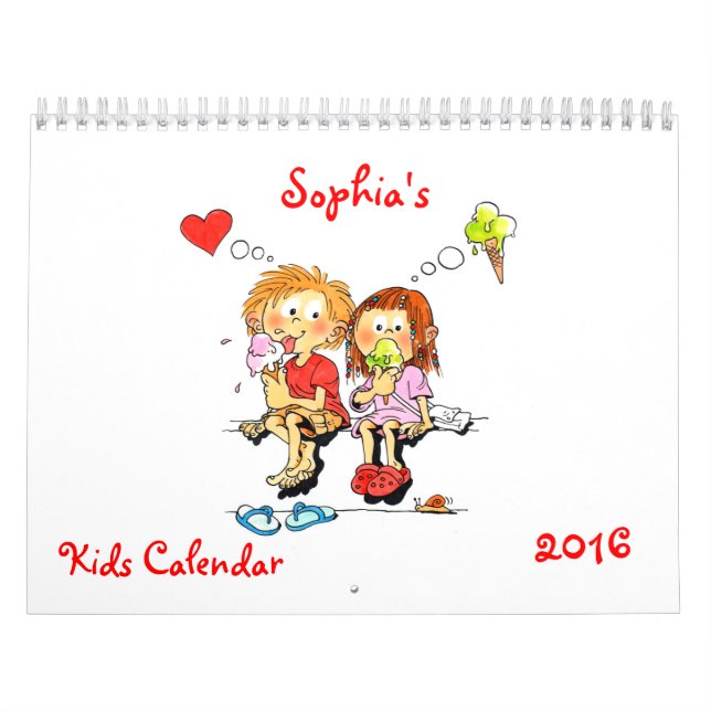 Calendario Infantil 2016 - Calendario Gracioso Par (Tapa)