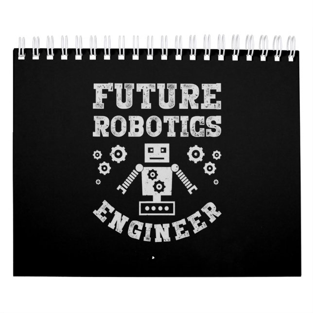 Calendario Ingeniero de Robótica Futuro Funny Robot Engineeri (Tapa)
