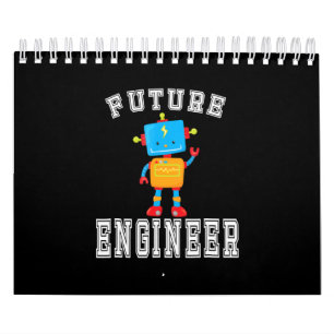 Calendario Ingeniero Futuro Costume Robot Robotics Lover Gift