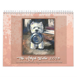 Calendario ingenioso de Westie por Deborah Borgo