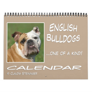 Calendario inglés 2011 del bulldog
