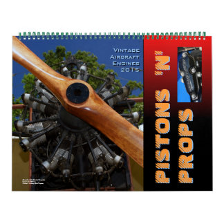 Calendario Inmensos motores de aviones de época 2015