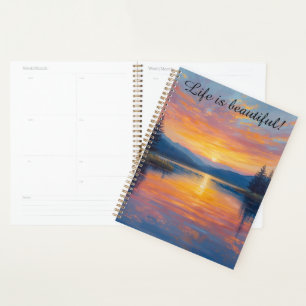 calendario inspiracional de cuaderno planificador