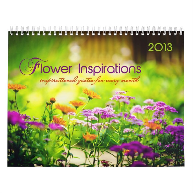 Calendario Inspiraciones de la flor. Citas inspiradoras (Tapa)