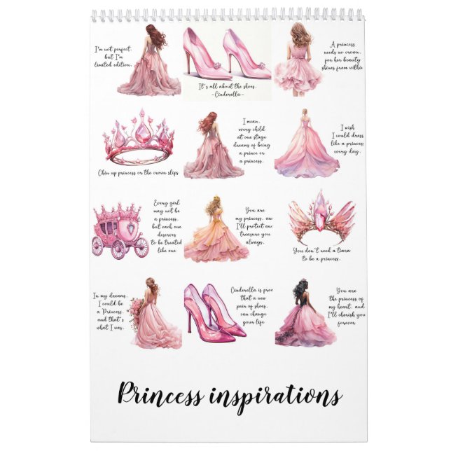 Calendario Inspiraciones de princesas (Tapa)