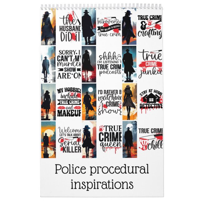 Calendario Inspiraciones de procedimiento de la policía (Tapa)