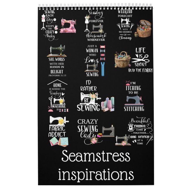 Calendario Inspiraciones de Seamstress (Tapa)