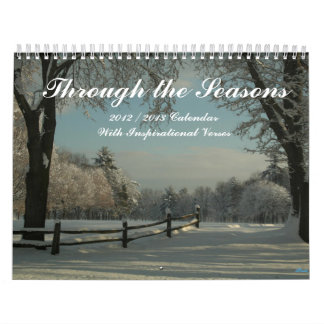 Calendario inspirador 2012-13 de la imagen de los