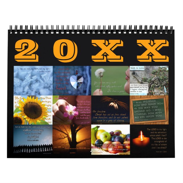Calendario inspirador del verso de la biblia del (Tapa)