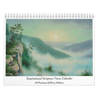Calendario inspirador del verso de la escritura