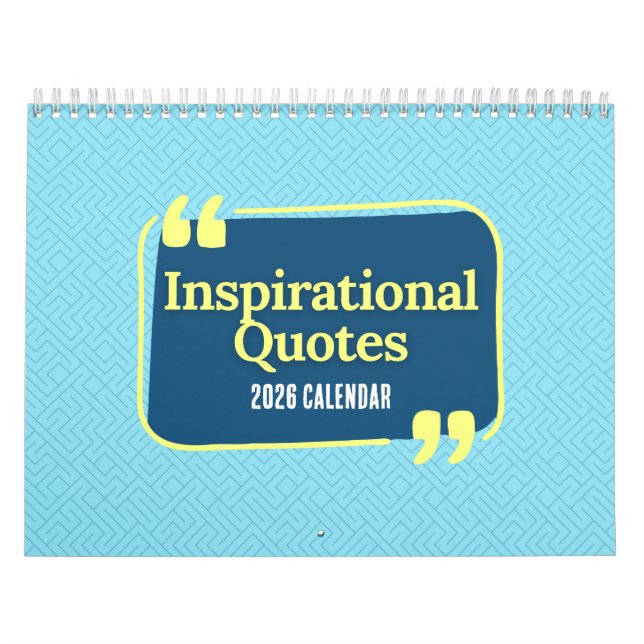 Calendario Inspirational Quotes 2026 Calendar (Tapa)