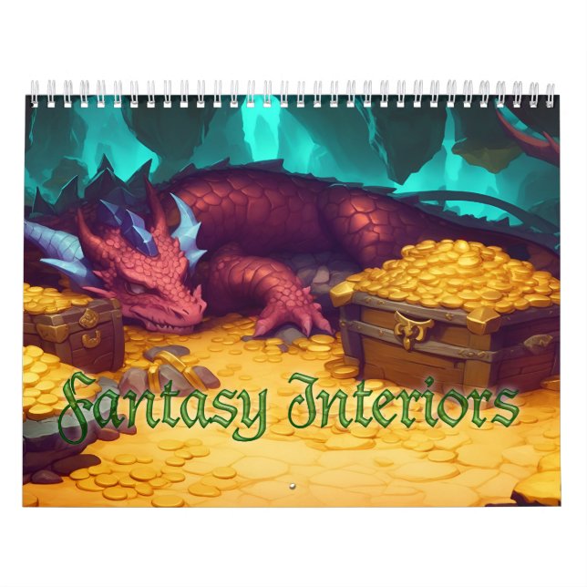 Calendario Interiores de fantasía (Tapa)